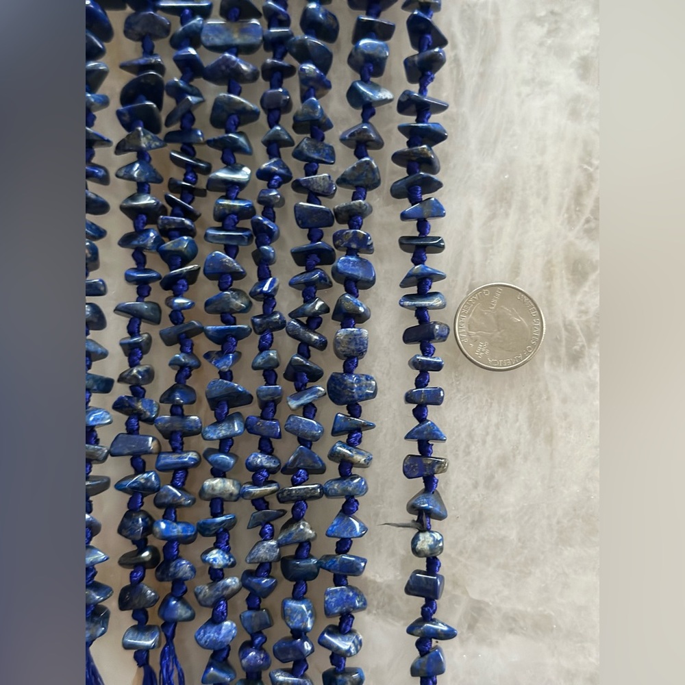 Lapis Lazuli Natural Gemstone 16in Strand
